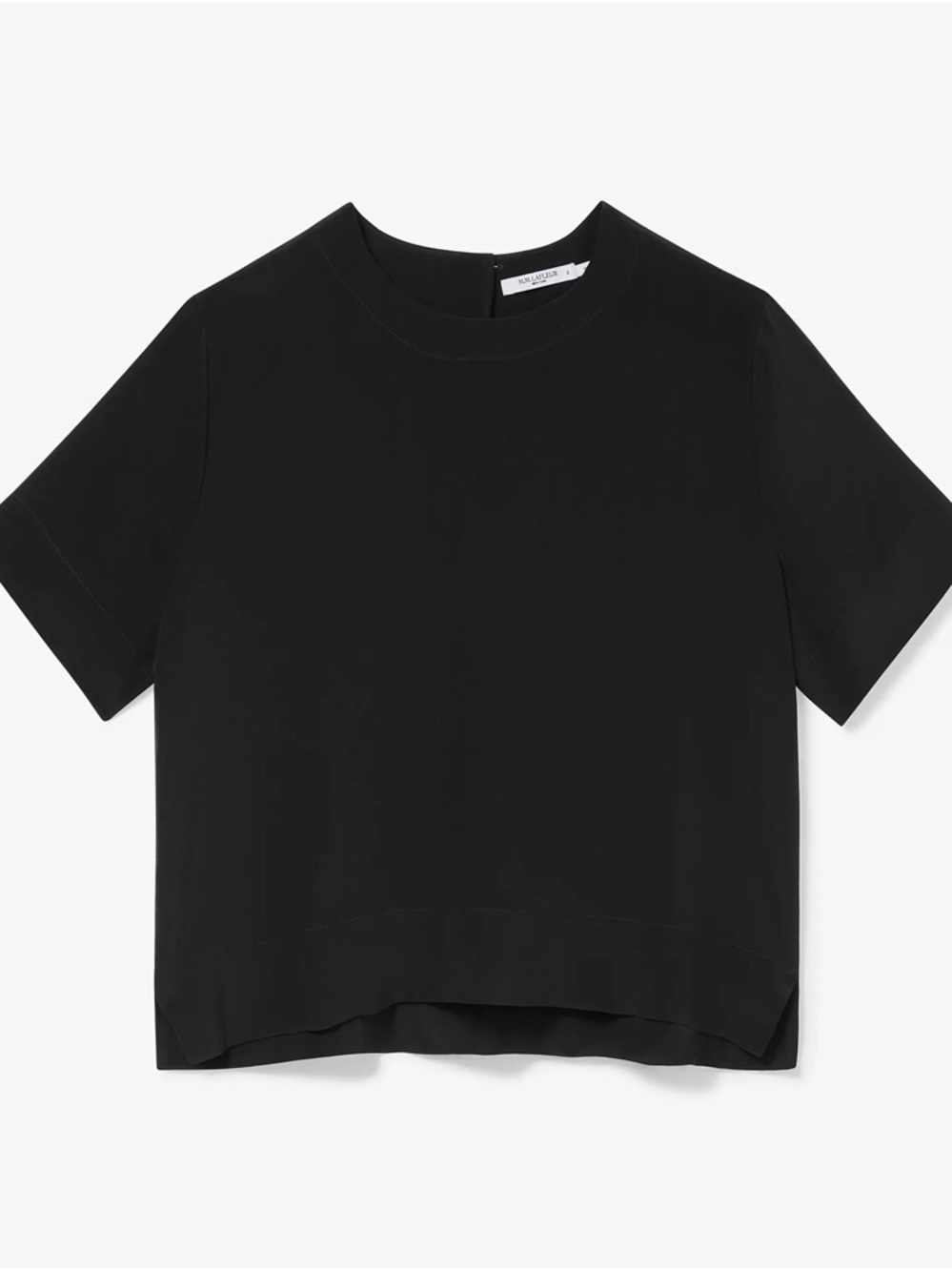 NWT MM LaFleur Annika Fancy Silk Tee- washable silk!